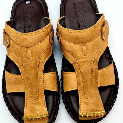 DÉP NAM QUAI RỌ DA BÒ 100%, DONAVY QRD, SẮC XẢO TỪNG CHI TIẾT, HÀNG CÔNG TY CAO CẤP