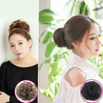 Búi xoăn dễ thương cao cấp- hình thật