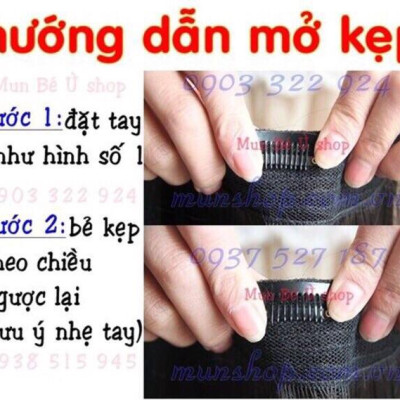 Tóc kẹp phồng đơn - Tóc giả che mái hói cao cấp