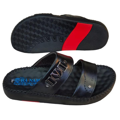 Dép Nam Quai Ngang Da Bò Thật TiTi ĐÔ Cao Cấp DNA2082d