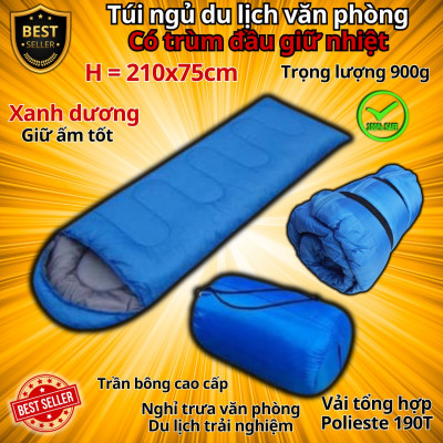 Túi Ngủ Văn Phòng Du Lịch Cao Cấp Tiện Dụng, Loại Tốt Nhồi Bông Chính Hãng D Danido