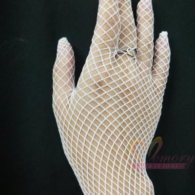 Găng tay lưới dài màu trắng cho Cô dâu và Dạ hội, đi tiệc, sự kiện, lễ hội, chụp ảnh MS: 44625