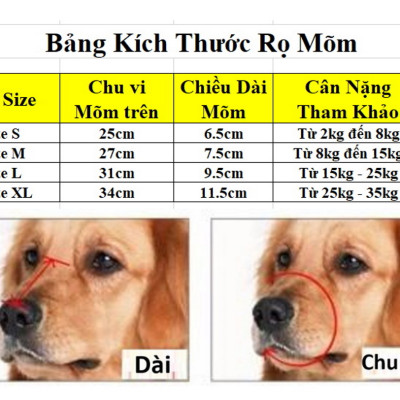 Rọ mõm Chó Chất liệu da 2 lớp mềm Chắc chắn Giúp thú cưng Không cắn phá Không sủa theo ý muốn Không ăn vật lạ An toàn