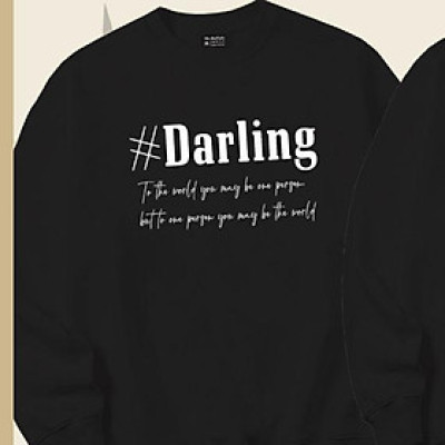 Áo Cặp Đôi Sweater form rộng darling bae Mr.buffalo