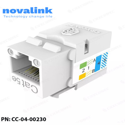 Nhân mạng cat5/ cat6 âm tường Novalink, hàng chính hãng made in Taiwan, full thuế VAT, COCQ