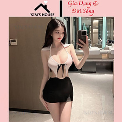 Cosplay Nàng Thư Ký Cutout Gợi Cảm ,Váy Ngủ Hóa Trang Nữ Trợ Lý Giám Đốc Sexy Quyến Rũ Và Gợi Cảm, Đồ Ngủ Cosplay C070