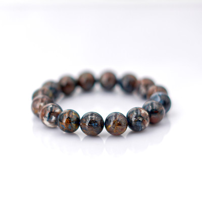 Vòng tay Pietersite Nâu Vàng VIP 12mm do Anqlo tác chế