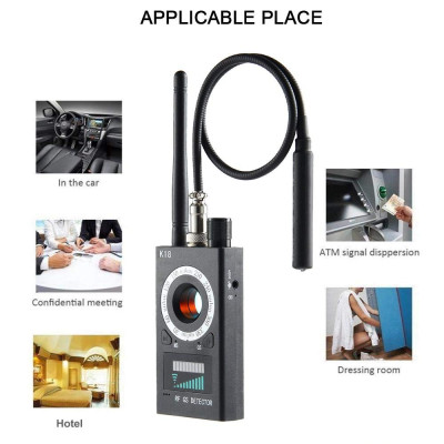 Máy phát hiện Theo Dõi Camera, GPS, Định Vị K18 RF Detector Cao Cấp - Hàng Nhập Khẩu