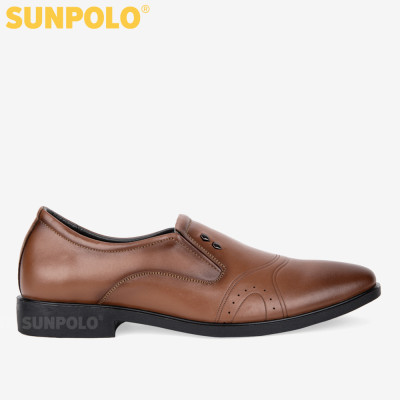 Giày Da Nam, Giày Tây Công Sở Nam Da Bò SUNPOLO SPH310 (Đen, Nâu)