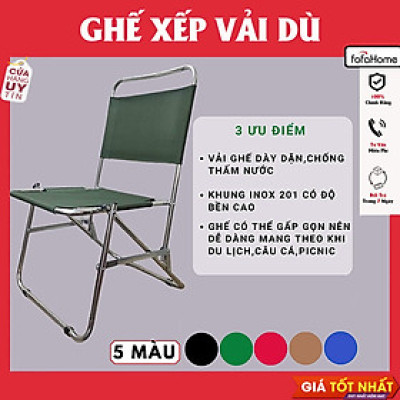 Ghế Câu Cá Mini Địa Hình Vải Dù Khung Inox Gấp Gọn Để Du Lịch Dã Ngoại Cắm Trại Camping Ngoài Trời, Cafe Trà Chanh