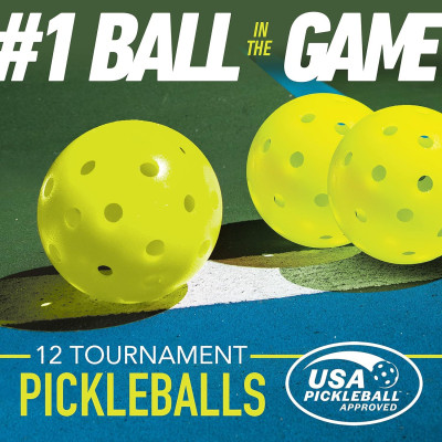 Bóng pickleball chuẩn thi đấu, loại bóng đúc liền khối, 40 lỗ, 26 gram, đường kính 74mm, độ nảy ổn định, độ bền cao