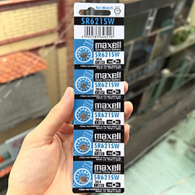 Pin Đồng hồ đeo tay Maxell SR621SW 1.55V 364 vỉ 5 viên
