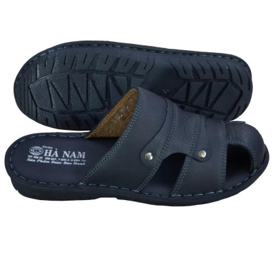 Dép Bít Mũi Nam Da Bò Thật TiTi ĐÔ Cao Cấp GSB2093d