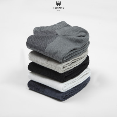 Tất - Vớ Nam Cổ Ngắn Basic Cao Cấp Nhiều Màu Dệt Từ Sợi Tre - Kháng Khuẩn, Thấm Hút, Thoáng Mát, Ngăn Mùi gấp 4 lần tất thường