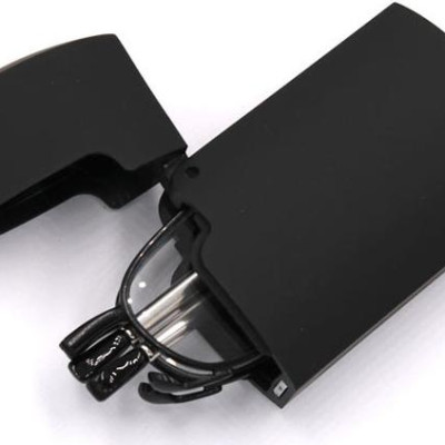 Kính lão gọng xếp màu đen tròng lão 4 độ_nam