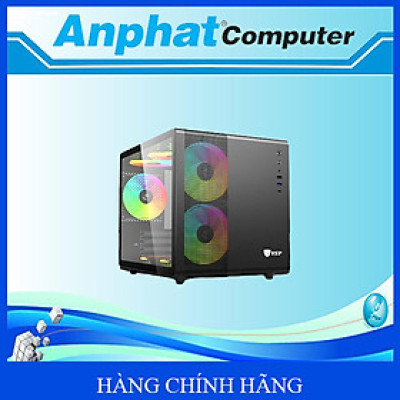 Vỏ Máy Tính Case VSP V300 ( Kèm 3 Fan Led ) - Hàng Chính Hãng 