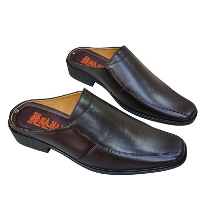 Dép Bít Mũi Nam Da Bò Thật TiTi ĐÔ Cao Cấp GSB20152