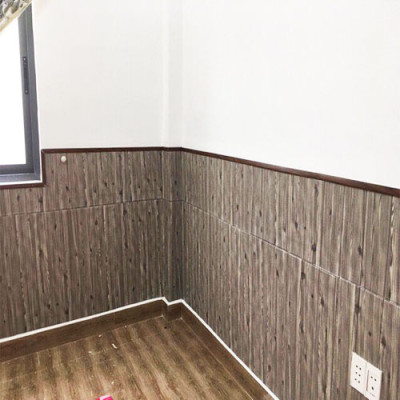 Bộ 5 Tấm Xốp Dán Tường Vân Gỗ Xám Cách Âm, Chống Va Đập, Bền Đẹp, Sang Trọng