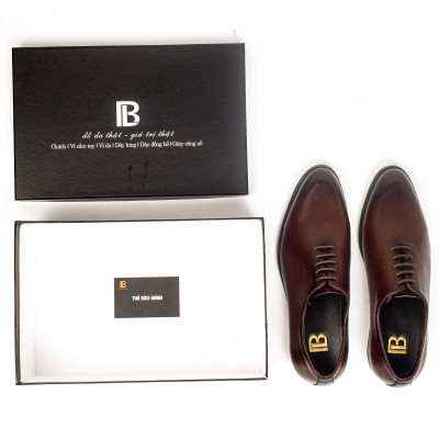 Giày da nam, giày oxford công sở Bụi Leather G102 - Da bò Nappa cao cấp - Bảo hành 12 tháng