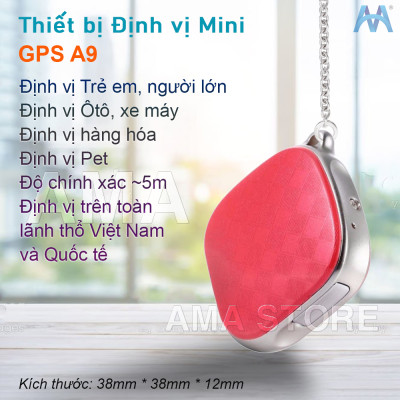 Th.iết bị Định vị GPS A9 mini Thiết kế Nhỏ gọn Theo dõi Hàng hóa, Trẻ em, Người già, Xe hơi, Thú cưng Hàng nhập khẩu