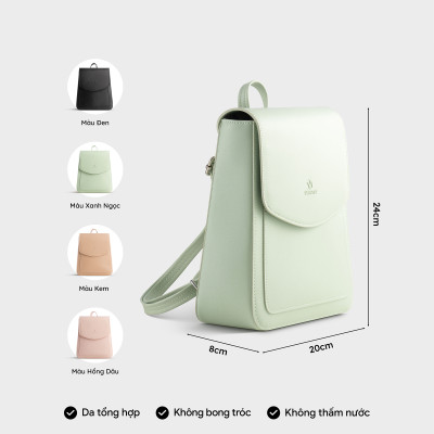 Balo Yuumy ( Thời trang nữ cỡ trung - Balo da Seasand YBA104 )