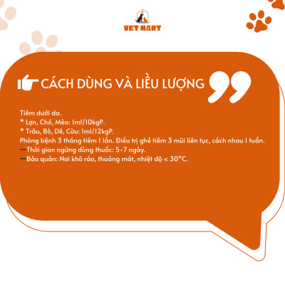 Five Ivermectin - Thuốc Hỗ Trợ Trị Nội, Ngoại Ký Sinh Trùng Cho Thú Cưng - Fivevet