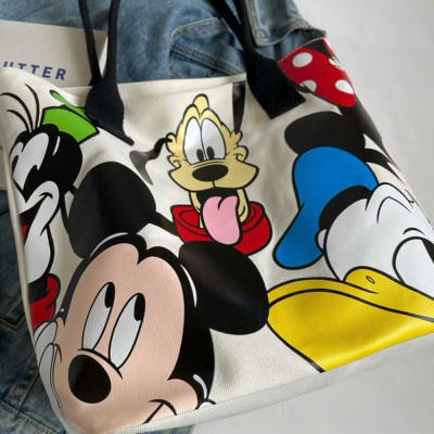 Túi Đeo Vai Hoạt Hình Mickey Thời Trang Đa Năng Dung Tích Lớn - Túi Tote Nữ Lớp Học Sinh Mới - HÀNG CHÍNH HÃNG MINIIN