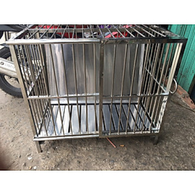 Chuồng chó Inox Juno Sofa KT (40 x 60 x 60cm) Không có mái che