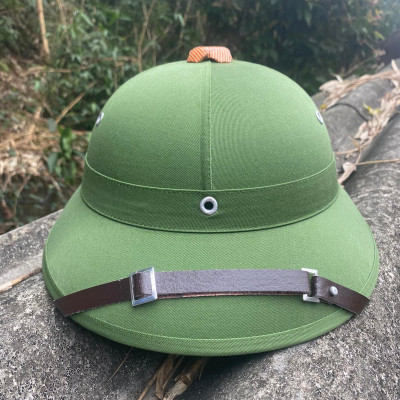 mũ cối tàu cốt phíp lòng vàng đinh trắng phiên bản xưa 1966, vải gabadin tô châu chuẩn tàu màu ổi ương