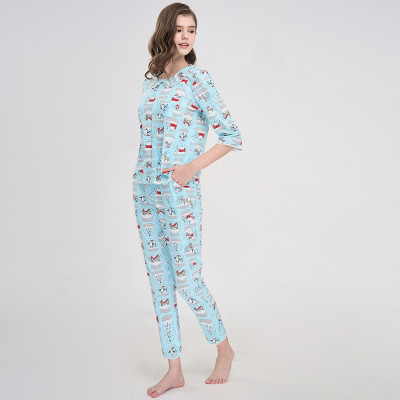 Bộ Đồ Thun Dài Nữ Vincy Thoáng Mát BTD012S91