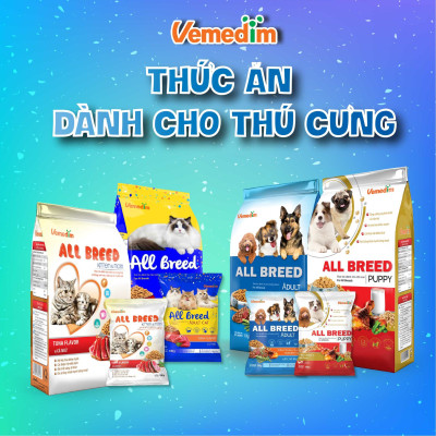 Vemedim Shampo thảo mộc sữa tắm chó mèo dưỡng chất thiên nhiên giúp lông bóng mượt, chống xơ rối, chai 300ml