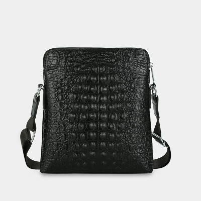 Túi xách công sở da thật cao cấp, túi đeo chéo nam đựng IPAD 9.7 inch họa tiết vân cá sấu nổi bật IDIGO MB1 - 6025