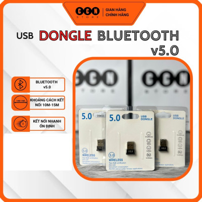 USB Bluetooth 5.0 thiết bị bluetooth dùng cho máy tính Laptop, PC - USB Bluetooth CSR V5.0 - Hàng chính hãng