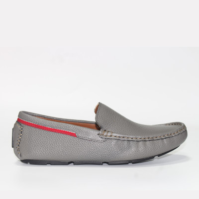 Giày MICHILUX Da Bò Thật Chính Hãng Classic Moccasin CSMS0 Màu Xám