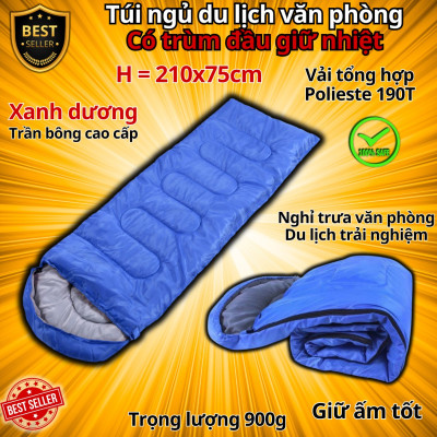 Túi Ngủ Văn Phòng Du Lịch Cao Cấp Tiện Dụng, Loại Tốt Nhồi Bông Chính Hãng D Danido