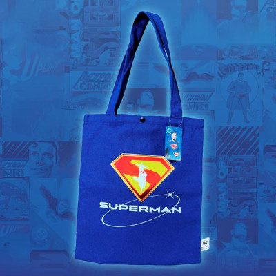 Túi Vải Logo Phim Superman 2025 - Suns - Màu Xanh Đậm
