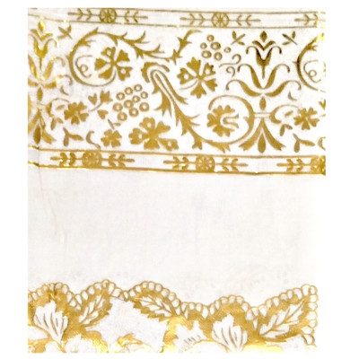 Khăn trải bàn PAULEE WLG-751 hoa văn nhũ vàng (152cm x 228cm)