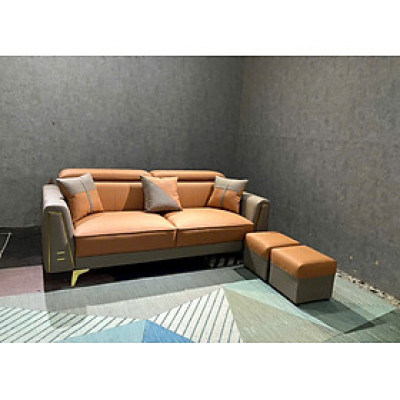 Sofa phòng khách Tundo icon3 NK2025 KT 1m8 tựa đầu bật kèm 2 đôn