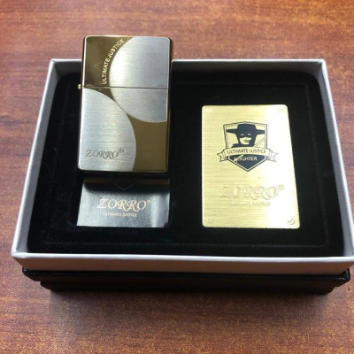 Vỏ Hột Quẹt Bật Lửa Xăng Đá Zorro ZXL-001 Thiết Kế Đẹp Độc Lạ - Dùng Xăng Bấc Đá Cao Cấp