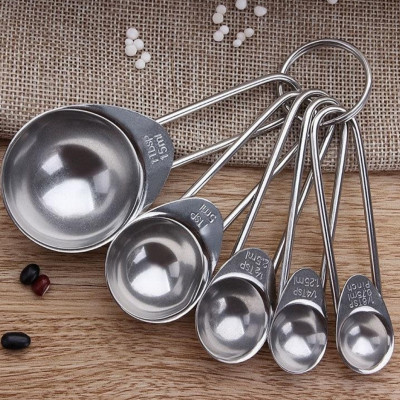 Bộ 5 Muỗng Định Lượng Đong Nguyên Liệu Inox Tiêu Chuẩn TSP,ML