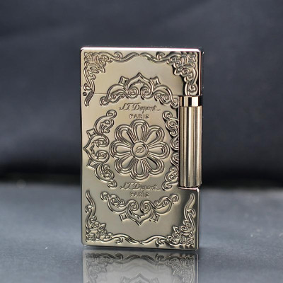 Vỏ Hột Quẹt Bật Lửa Upon Xăng Đá 1 Lỗ Khắc Chìm Hoa Văn Cổ Điển DX27