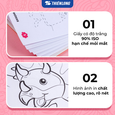 Tranh tô màu - Coloring Book Thiên Long Colokit - Dành cho bé 3-6 tuổi