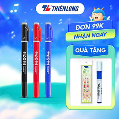 Combo 10 Bút lông dầu Hoshi Thiên Long PM-019/HS - Công nghệ Nhật Bản