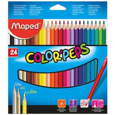 Hộp Bút Chi Màu 24 Màu - Maped 183224