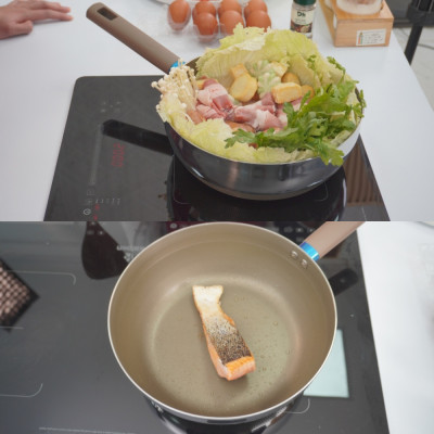 Chảo Inox 316 liền khối 7 lớp phủ chống dính Nano Titanium Shield Kalpen size 20cm,24cm,26cm,28cm đáy từ - Hàng chính hãng