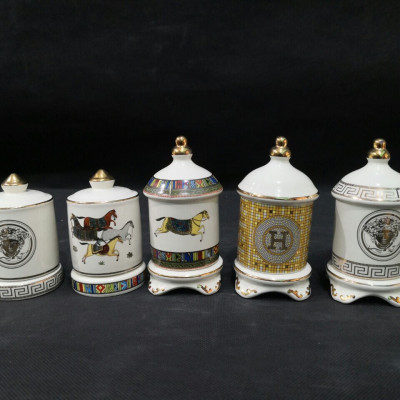 Lọ đựng tăm sứ hoa văn cổ điển sang trọng - ANTH487 ( Giao  ngẫu nhiên )