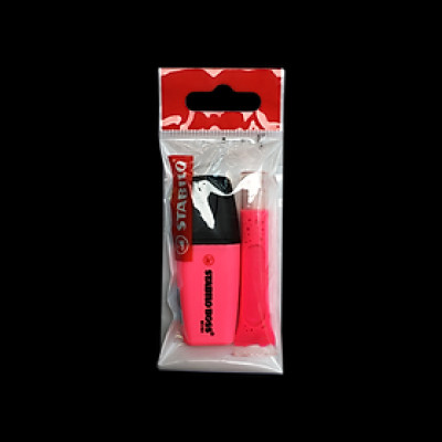 Combo bút dạ quang STABILO BOSS MINI 07 - 1 bút+1 ruột hồng (HL07-C1-56)