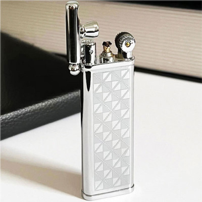 Vỏ Hột Quẹt Bật Lửa Xăng Đá HB101 Họa Tiết Kẻ Caro Độc Đáo Nhỏ Gọn Tiện Lợi - Nhiều Màu