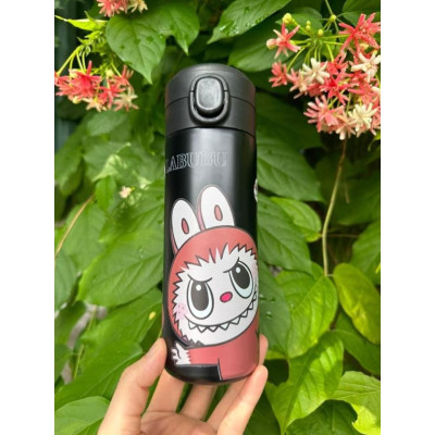 Bình giữ nhiệt LABUBU inox 304 nắp bật tiện lợi cho bé 500ml - giao họa tiết ngẫu nhiên