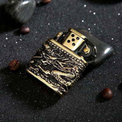 Vỏ Hột Quẹt Bật Lửa Xăng Bấc Đá Zorro Z506-628 Thiết Kế Sang Trọng Cao Cấp